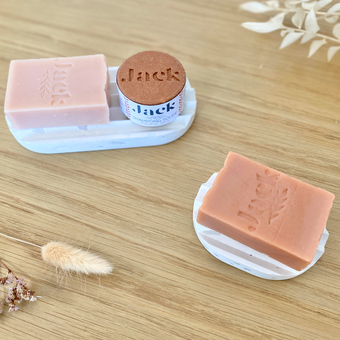 Porte savon upcyclé et durable made in France pour savons et cosmétiques solides