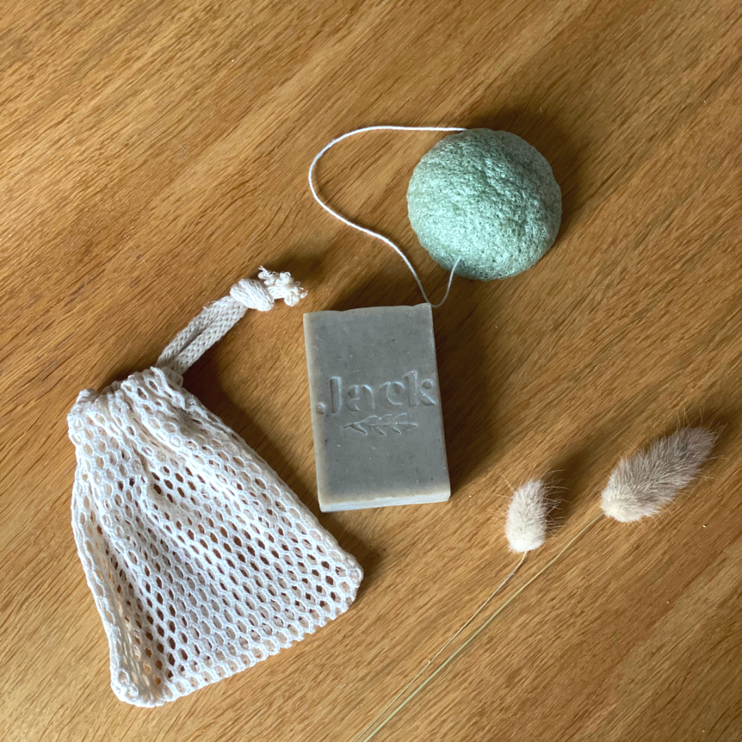 Filet à savon en coton biologique